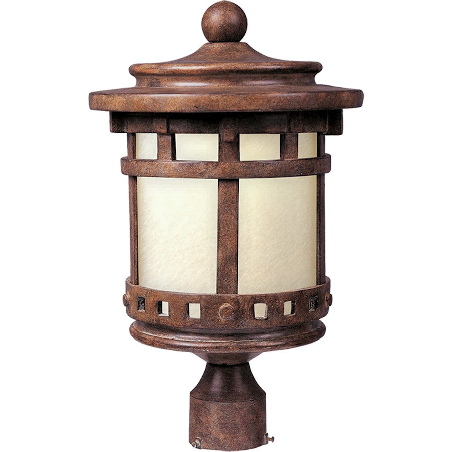 Maxim Santa Barbara LED 1Lt Outdoor Pole/Post Lantern, Sienna/Mocha