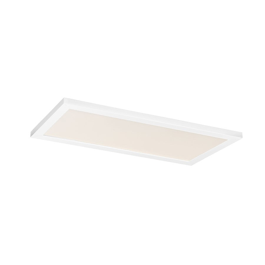 Maxim Lighting Sky/5CCT 1Lt 1' x 2' LED 12" Flush Mount, White/White