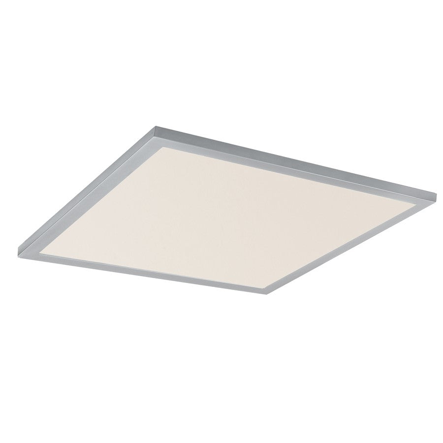 Maxim Lighting Sky/5CCT 1Lt 2' x 2' LED 24" Flush, Aluminum/White - 55762WTAL