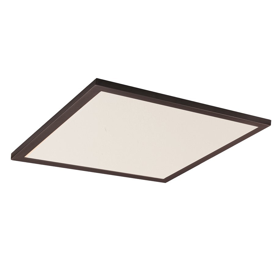Maxim Lighting Sky/5CCT 1Lt 2' x 2' LED 24" Flush, Bronze/White - 55762WTBZ