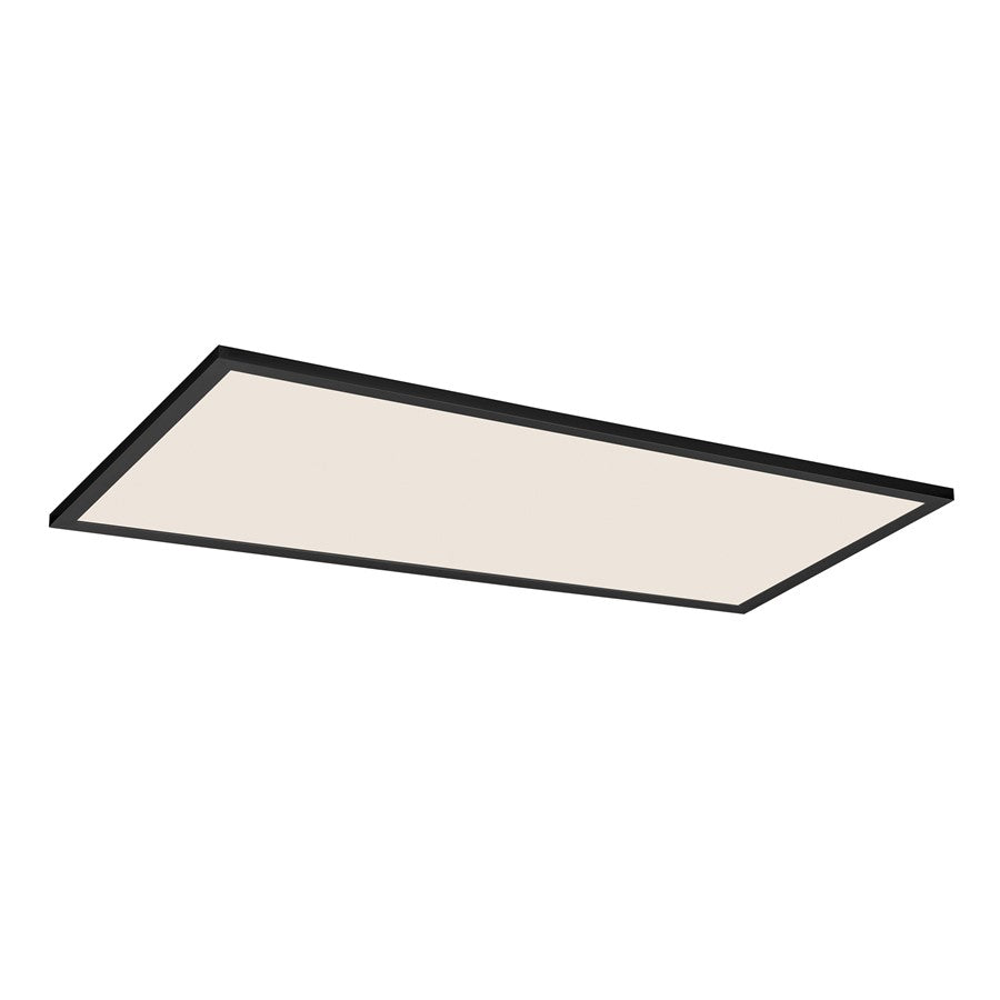 Maxim Lighting Sky/5CCT 1Lt 2' x 4' LED 24" Flush Mount, Black/White