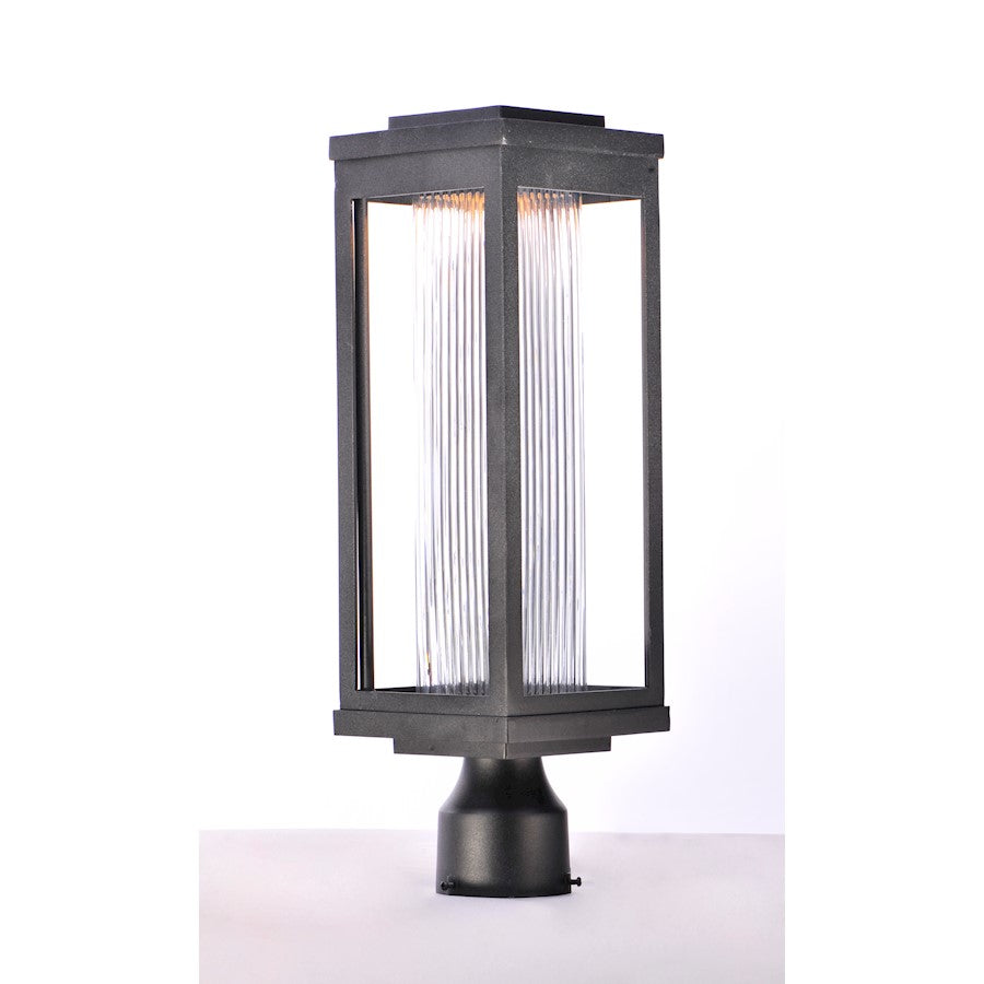 Maxim Lighting 19" Salon LED 1 Light Outdoor Post, Black