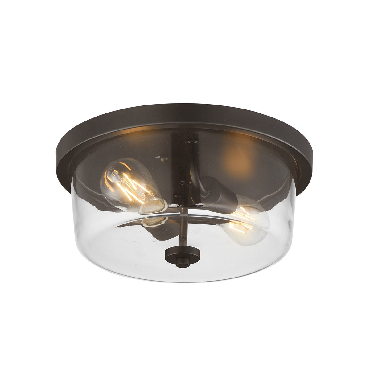 Maxim Lighting Fuller 2Lt 5.5" Flush Mount, Oil Rubbed Bronze/Clear