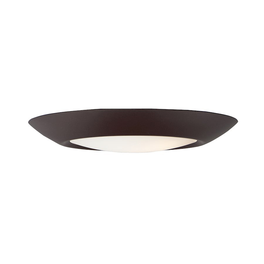Maxim Lighting Diverse 7.5" LED Flush Mount 3000K, Bronze/White
