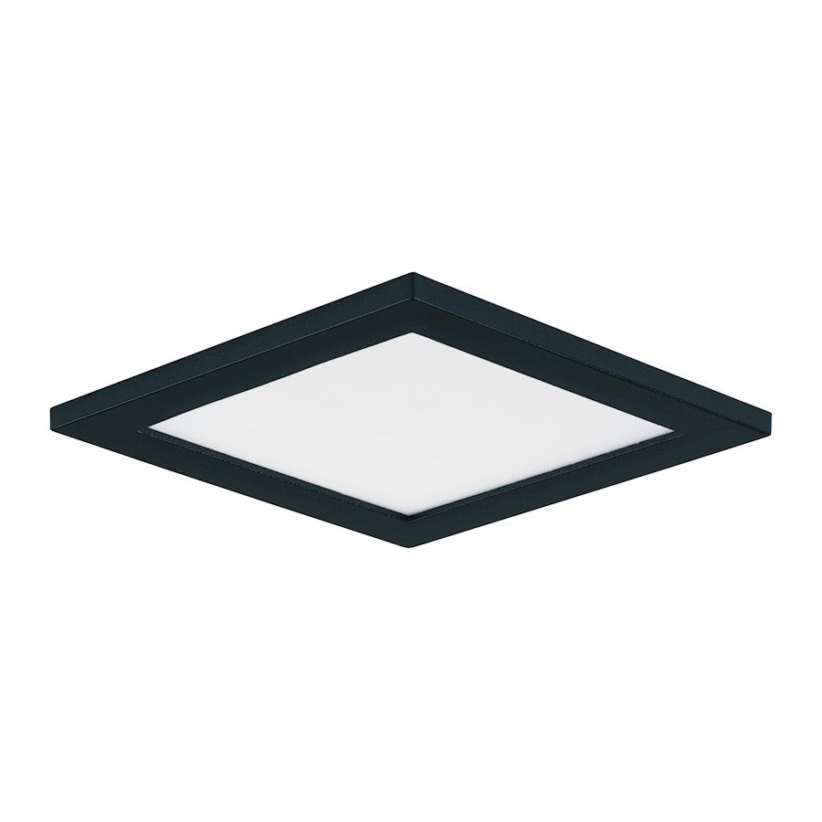 Maxim Lighting Wafer 4.5" Square LED Wall/Flush, 3000K, Black/White