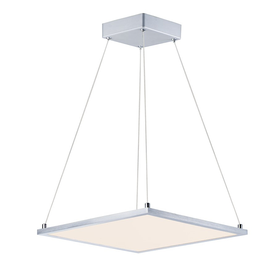 Maxim Lighting Wafer LED 15" SQ Pendant 3000K, Satin Nickel