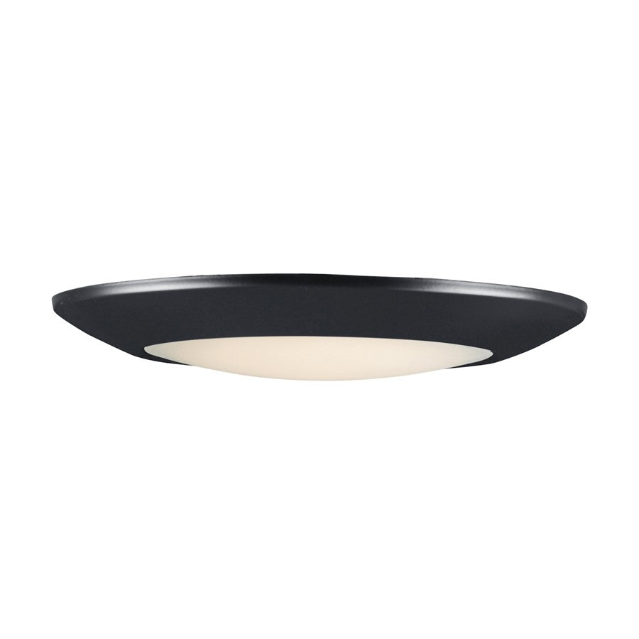 Maxim Lighting Diverse 1 Light 11" LED Flush/3000K, Black/White - 57923WTBK