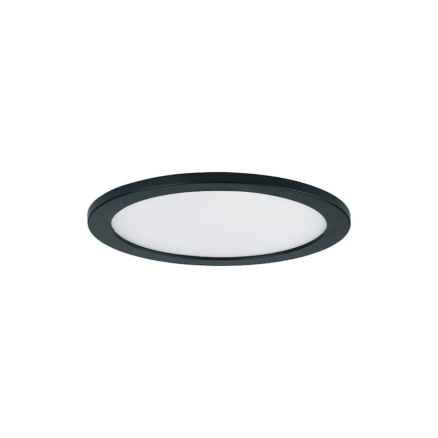 Maxim Lighting Wafer 7" RD LED Surface Mount 3000K, Black/White