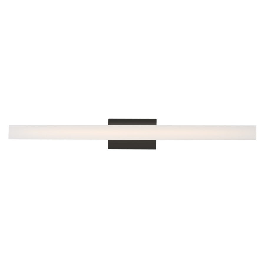 Maxim Lighting Vogue 1 Light 36" Bath Vanity, Black/Clear/Frosted - 59104CLFTBK