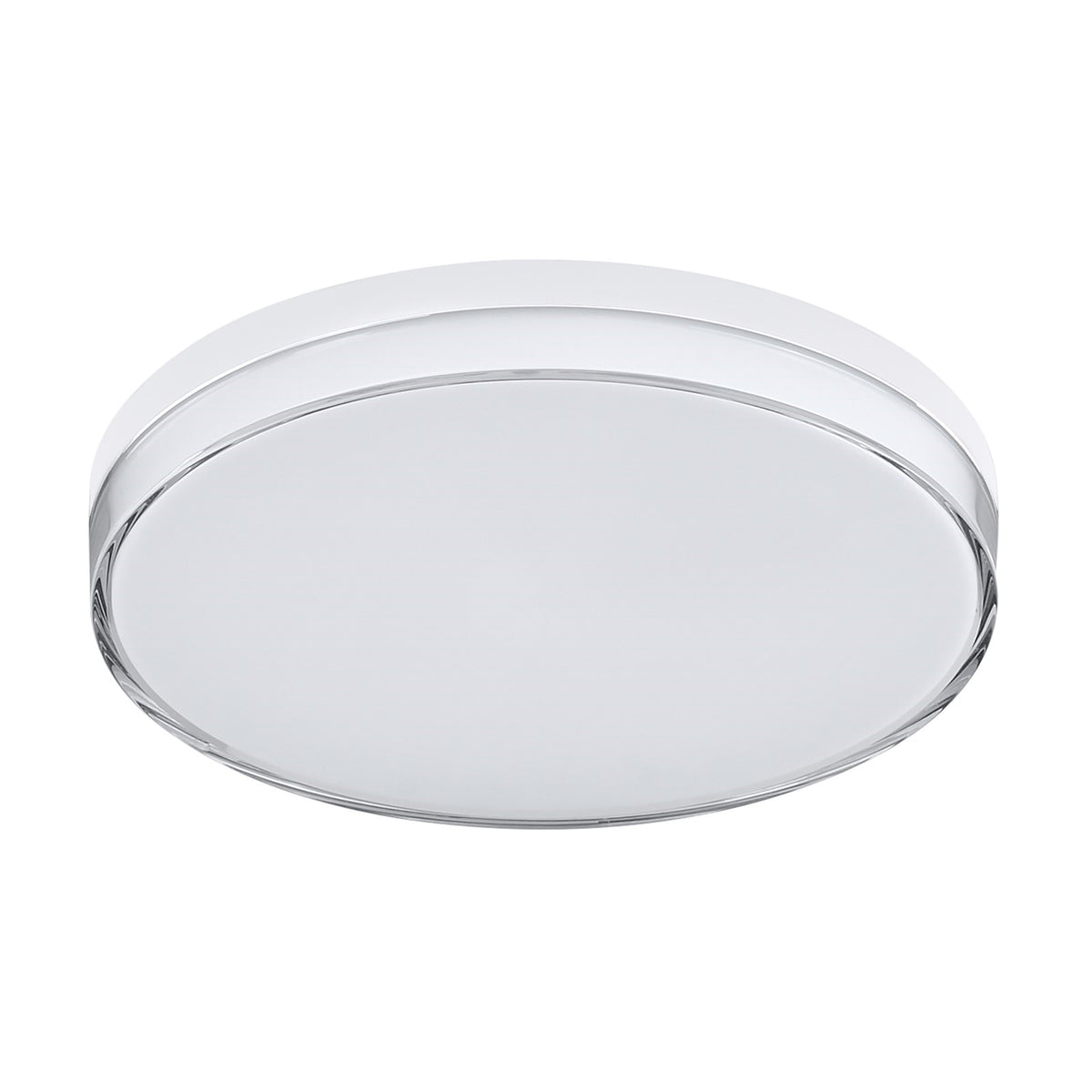 Maxim Lighting Edge 1Lt 11" Flush Mount, Nickel/Clear/Frosted