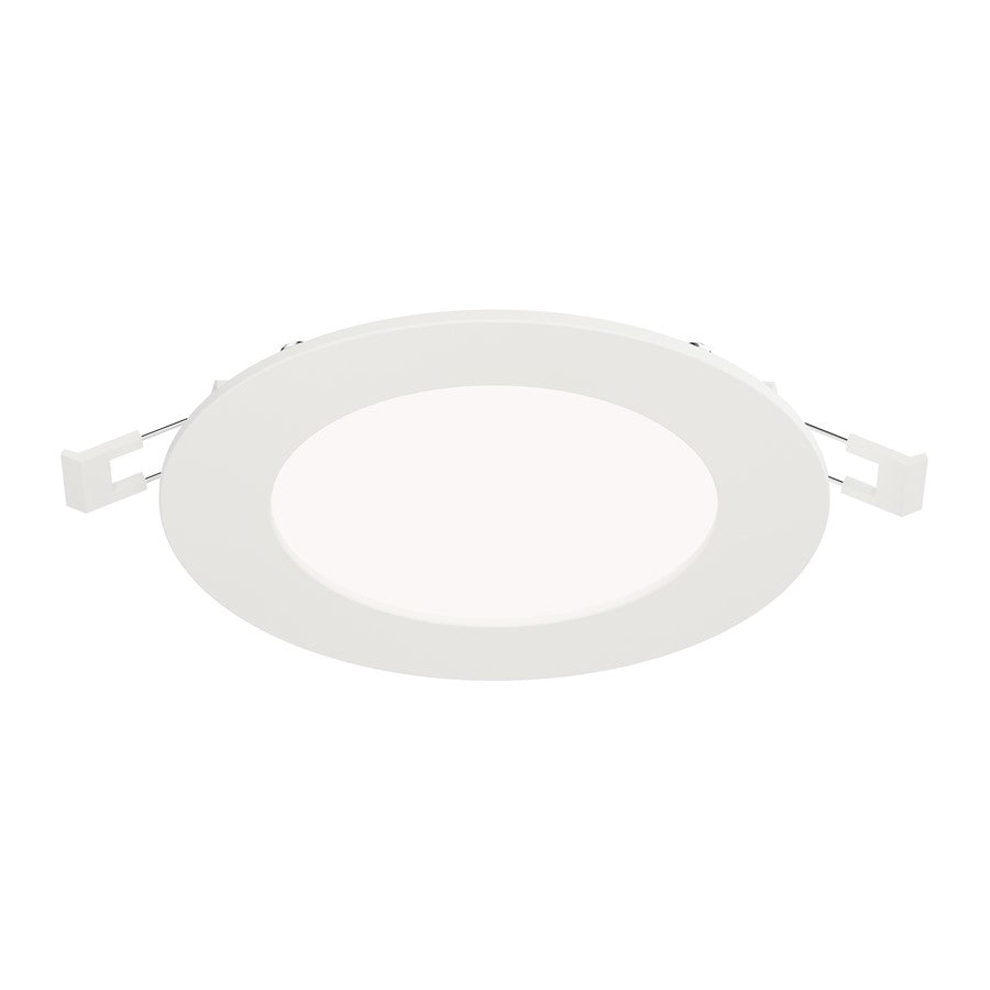 Maxim Lighting Slim 1 Light 5" Flush Mount/5CCT, White/White