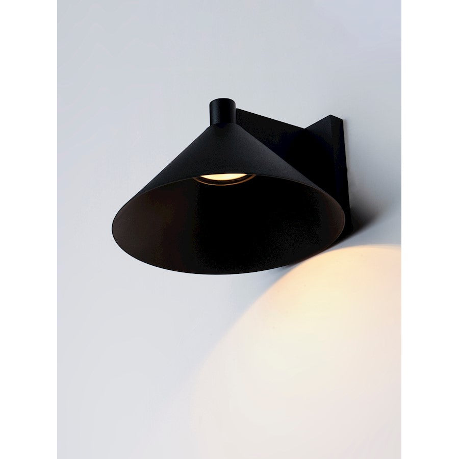Maxim Lighting Conoid Medium LED Outdoor Wall Sconce, Black