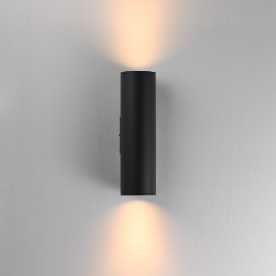 Maxim Lighting Stout 2 Light Outdoor Wall Mount, Black