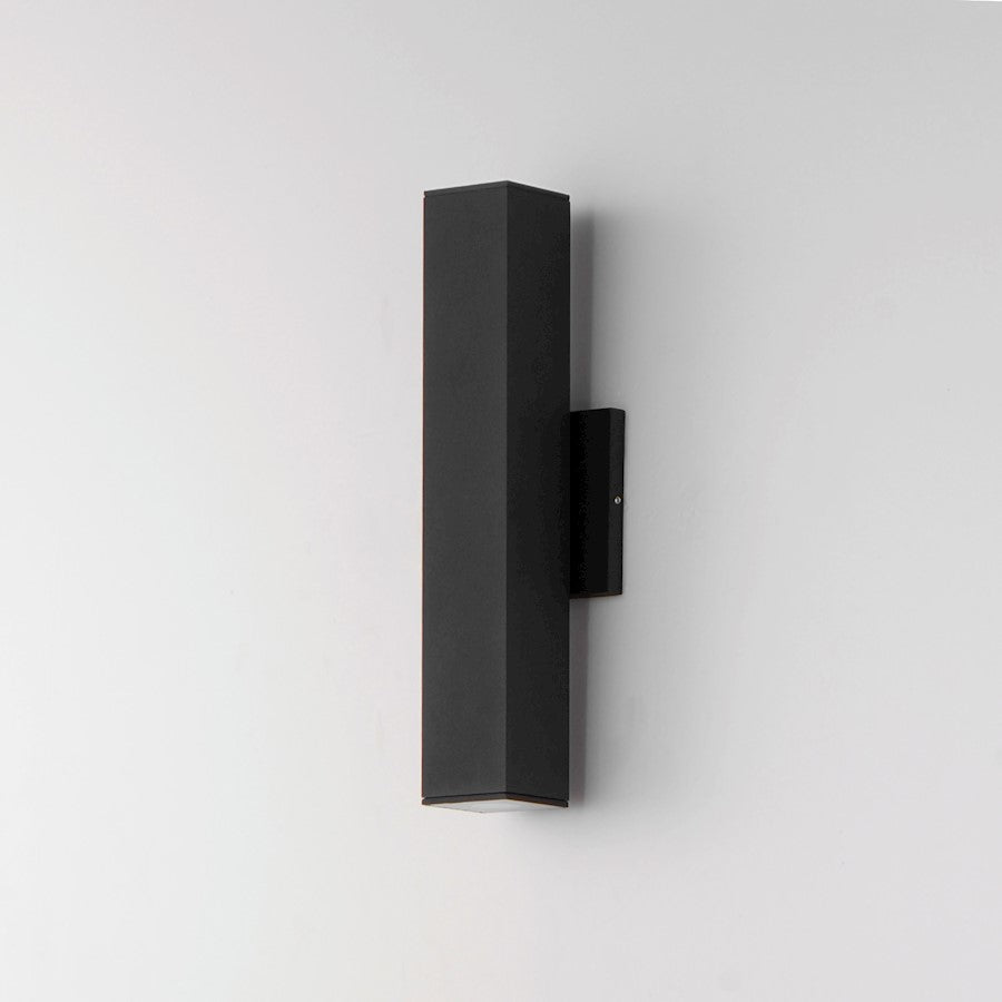 Maxim Lighting Culvert 2 Light 15" LED Outdoor Wall Sconce, Black