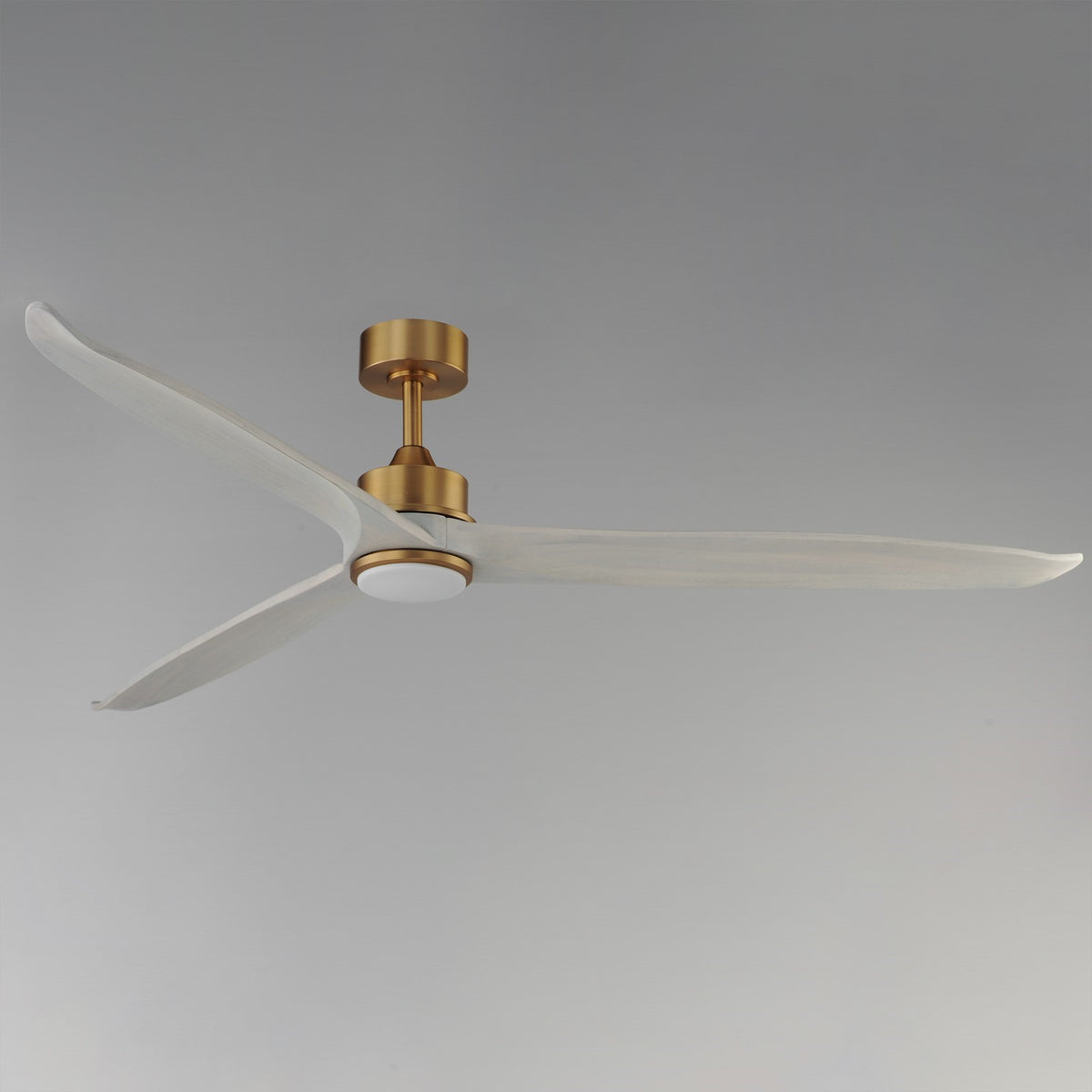 Maxim Lighting Woodwind 1Lt 72" Indoor Ceiling Fan, Brass/White - 88833WTNABWWT