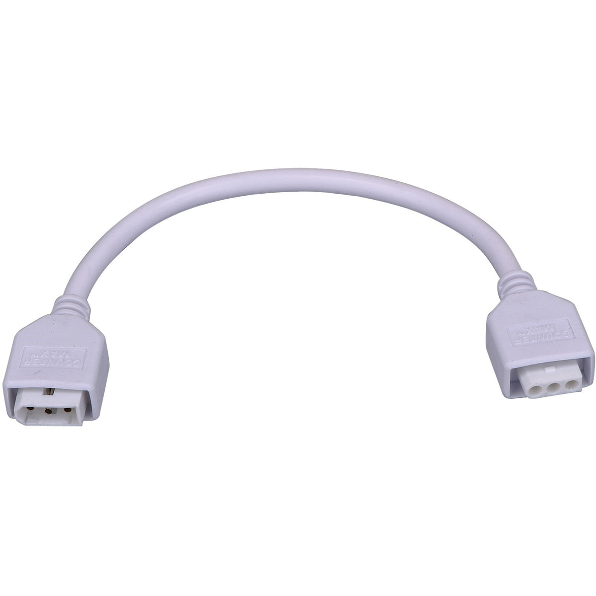 Maxim Lighting CounterMax MXInterLink5 9in Connecting Cord | White Finish | Under Cabinet Lighting Accessory | 9in L | Model 89951WT