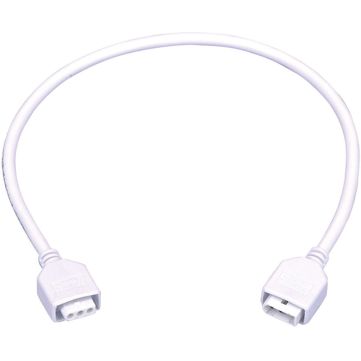 Maxim CounterMax MXInterLink5 18in Connecting Cord | White Finish | Under Cabinet Lighting Accessory | 18in L | Model 89952WT