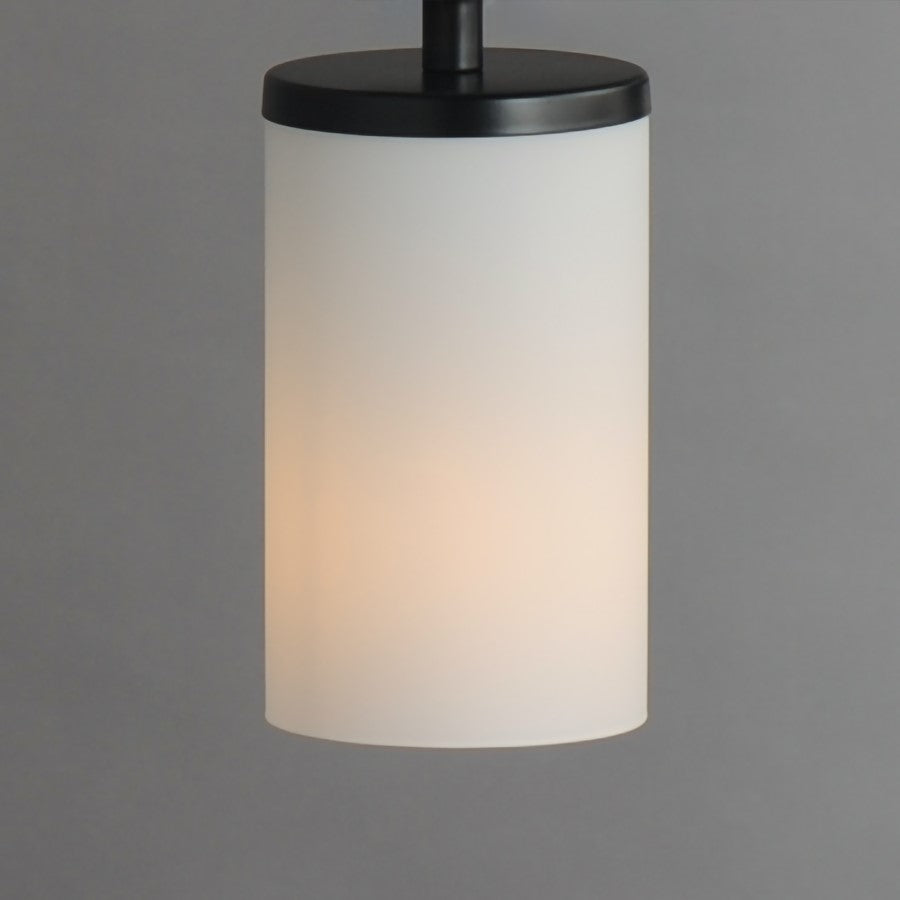 Maxim Lighting Lateral 1 Light 7" Single Pendant, Black/Satin White