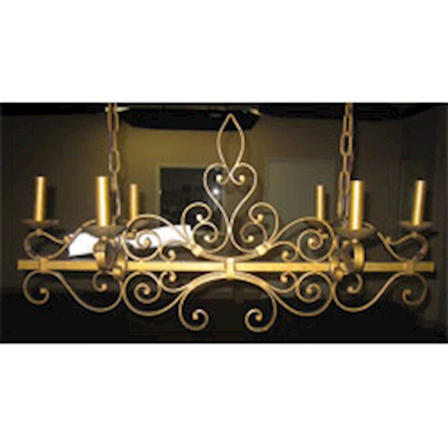 Maxim Lighting 6-Light Chandelier Etruscan Gold