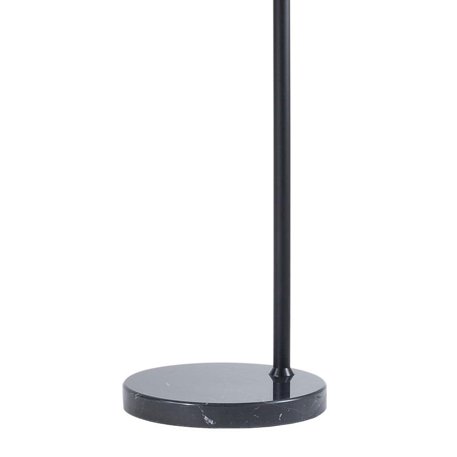Nova California Orson 3-Light Arc Floor Lamp | Modern Matte Black and Brushed Nickel Glass | Living Room & Den Overhead Light | 84 in | Model 2311062