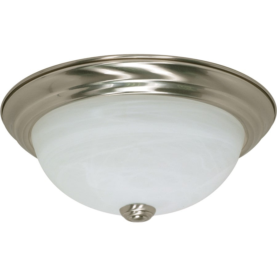 Nuvo Lighting 2 Light 11" Flush Mount Alabaster Glass