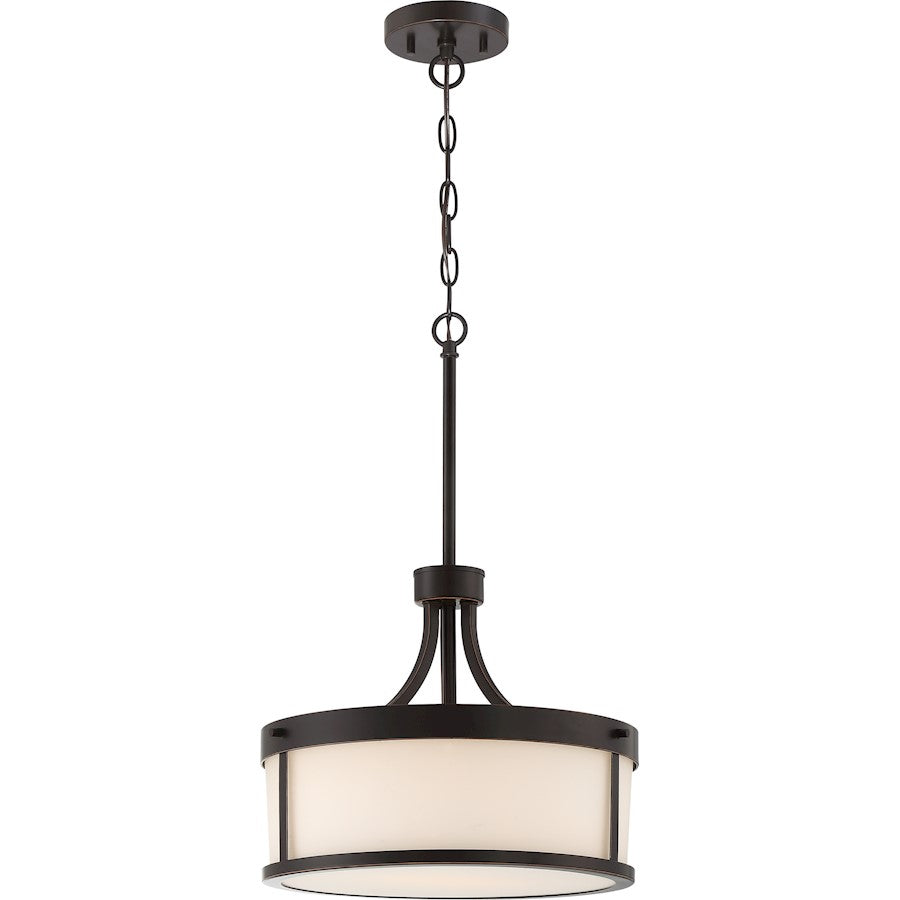 Nuvo Lighting Denver 2-Light Pendant | Traditional Mahogany Bronze | Kitchen Island & Dining Room | 12 in H | Model 60-6327