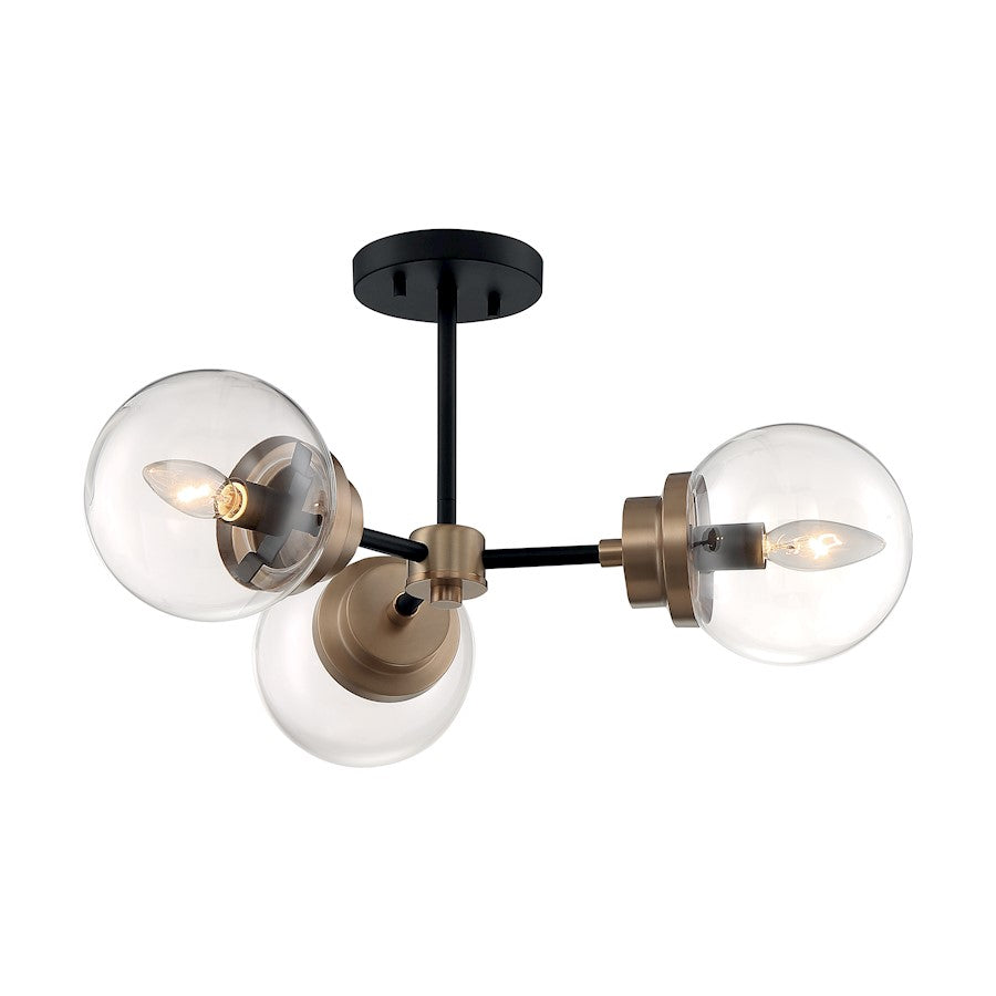 Nuvo Lighting Axis 3 Light Semi-Flush
