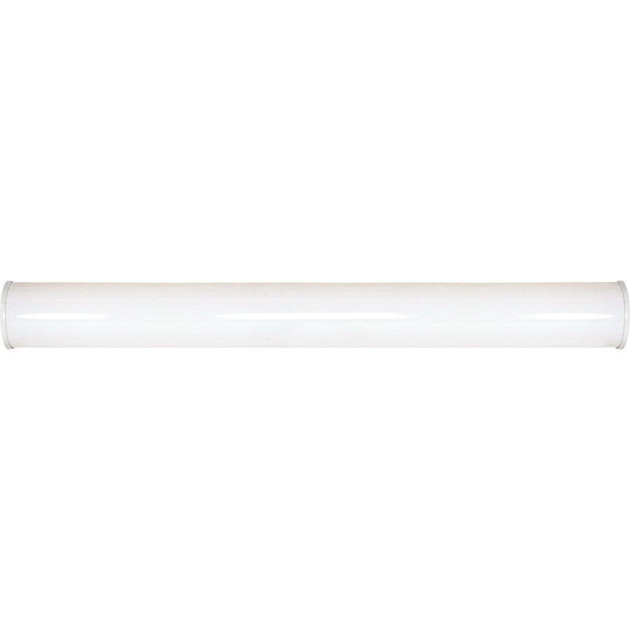 Nuvo Lighting Crispo 49in 2-Light Vanity Light | Transitional White Plastic Shade | Bathroom Vanity & Powder Room | 49 x 3 x 5.5 in | Model 60-920R