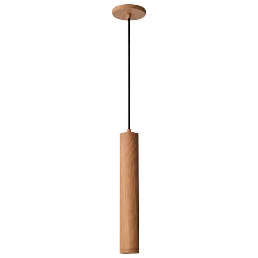 16" LED Pendant, Wood