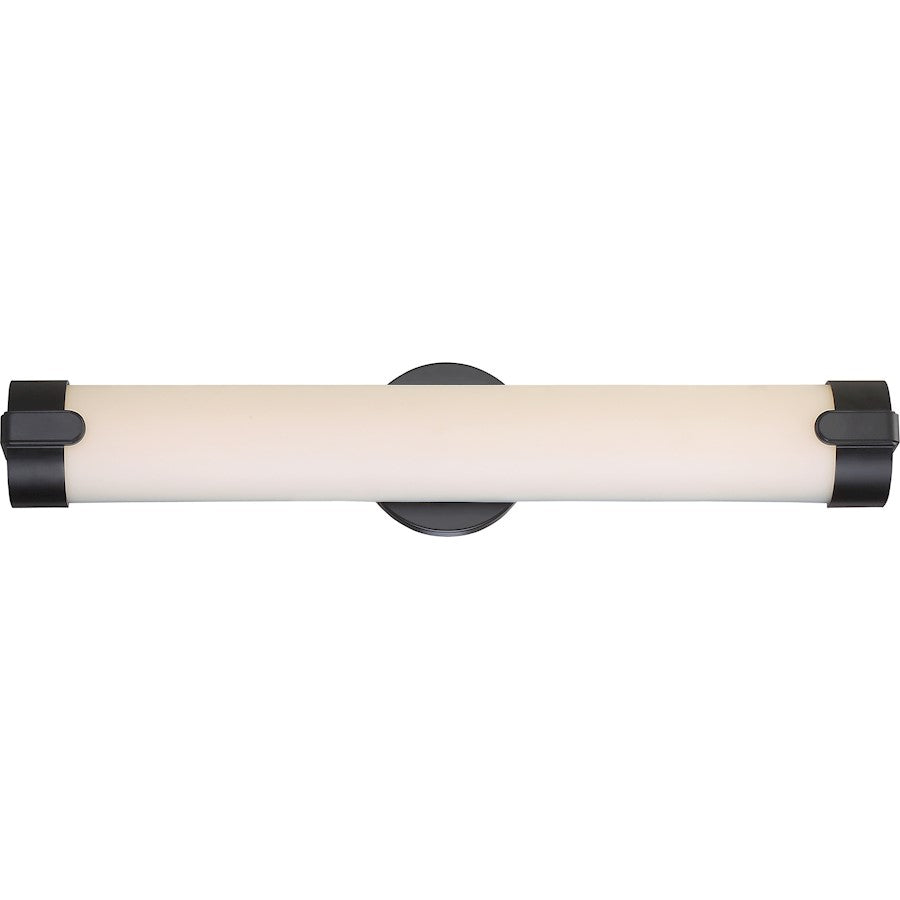 Nuvo Lighting Loop 24in 1-Light Wall Sconce | Modern Aged Bronze and LED | Bathroom & Hallway Accent | 4 x 24 x 3.13 in | Model 62-924