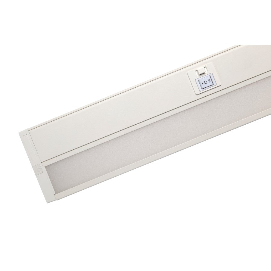 Nuvo Lighting Counter Quick 34in 20W LED Under Cabinet Light | Utility White Finish | Kitchen Counter & Workspace Task Light | 1500 Lumens | Model 63-505