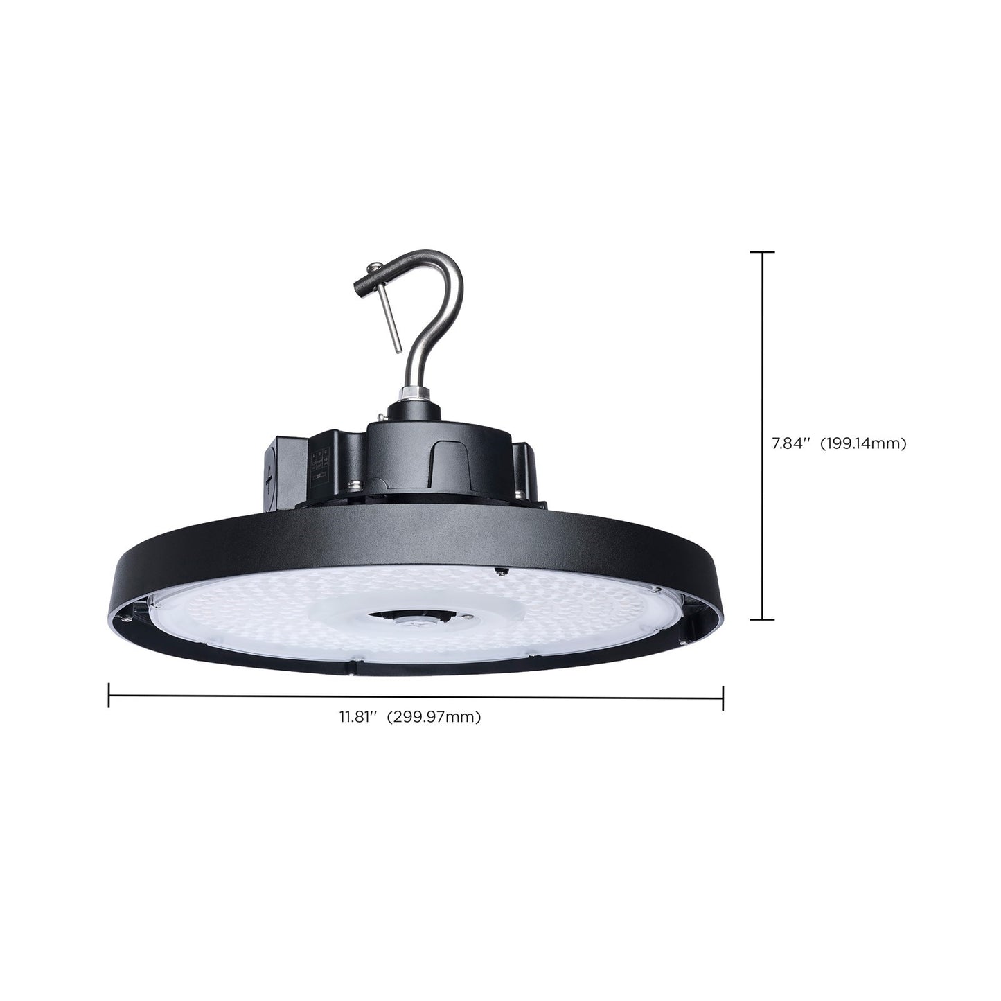 Nuvo 120/100/80W LED UFO High Bay Beam Angle, Black 120-347 Volt
