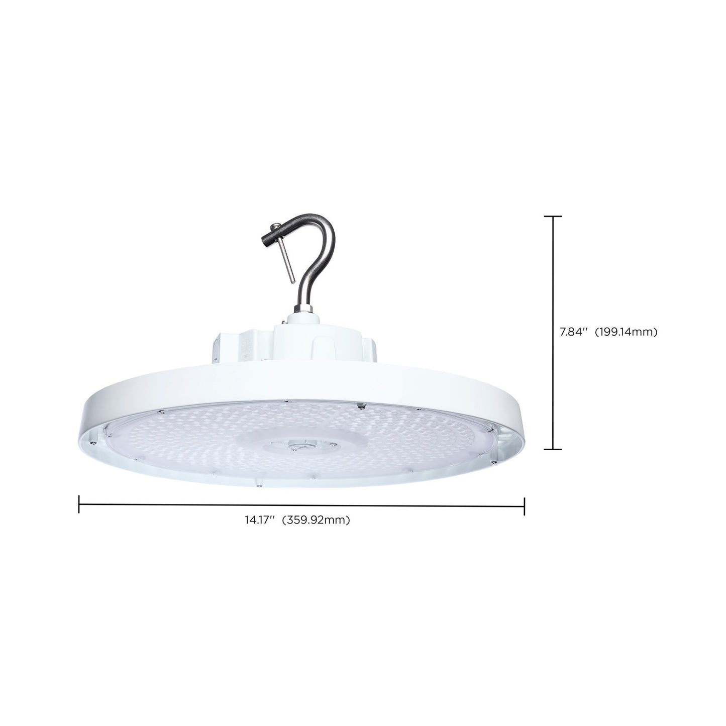 Nuvo 240/200/150W LED UFO High Bay Beam Angle, White 120-347 Volt