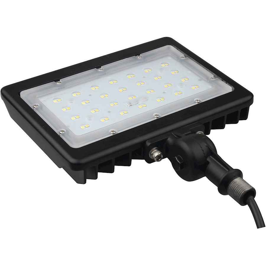 Nuvo LED Large Flood 50W 6800lm 5000K | Utility Bronze Die-Cast Aluminum | Driveway & Pathway Security Light | 8 x 9 x 1 in, Wet Rated | Model 65-539R1