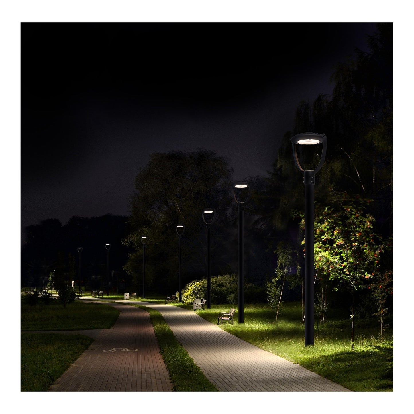 Nuvo Lighting 65-896 Large LED Post Top | Utility Bronze Powder-Coated Aluminum | Pathways & Parking Areas | 100W/125W/150W | Model 65-896