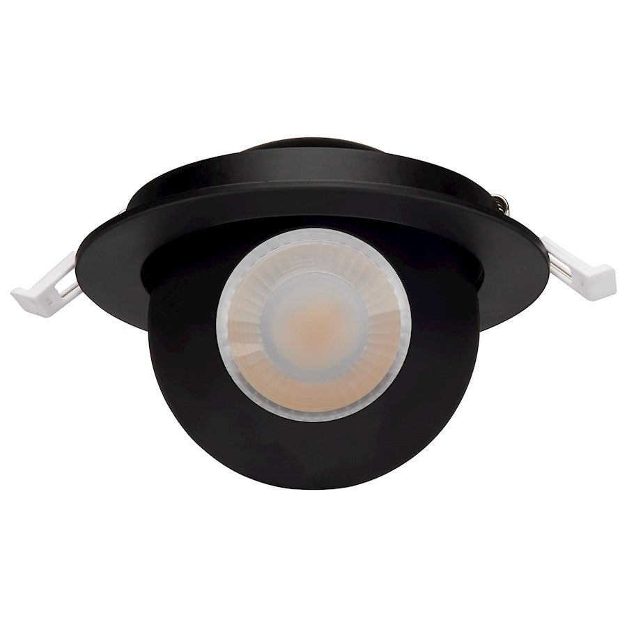 Nuvo Lighting S11294 4in Smart LED Downlight | RGB & Tunable White Black Trim | Kitchen & Living Room Recessed | 650 Lumens 9W 90 CRI | Model S11294