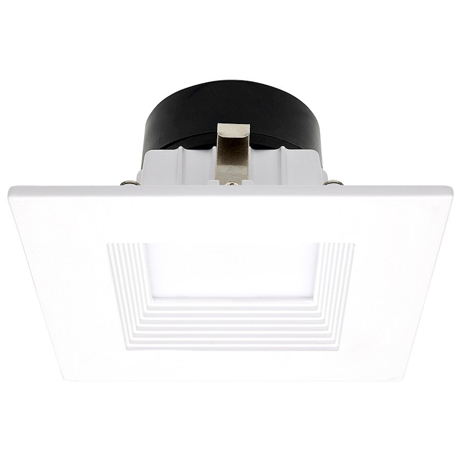 Nuvo Lighting Satco STARFISH 4in Square LED Retrofit Downlight | Smart RGB+Tunable White White Trim | Bathroom & Covered Patio Recessed | Model S11569