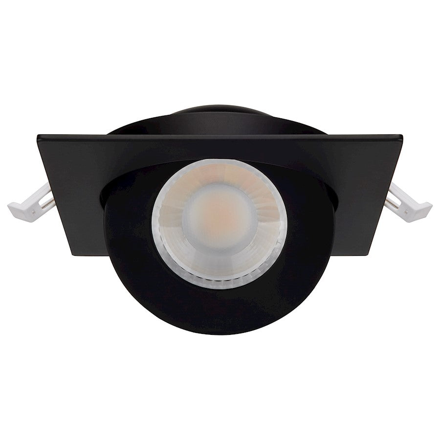 Nuvo Lighting S11843 5in 1-Light Recessed Downlight | Utility Black Gimbaled | Kitchen & Living Room Accent | 5 x 5 x 1 in | Model S11843