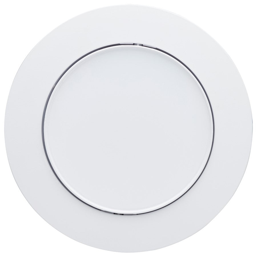Nuvo Satco S11879 6in 14W Directional Downlight | White Utility Finish with Selectable CCT | Kitchen & Bathroom Recessed Light | 1100 | Model S11879