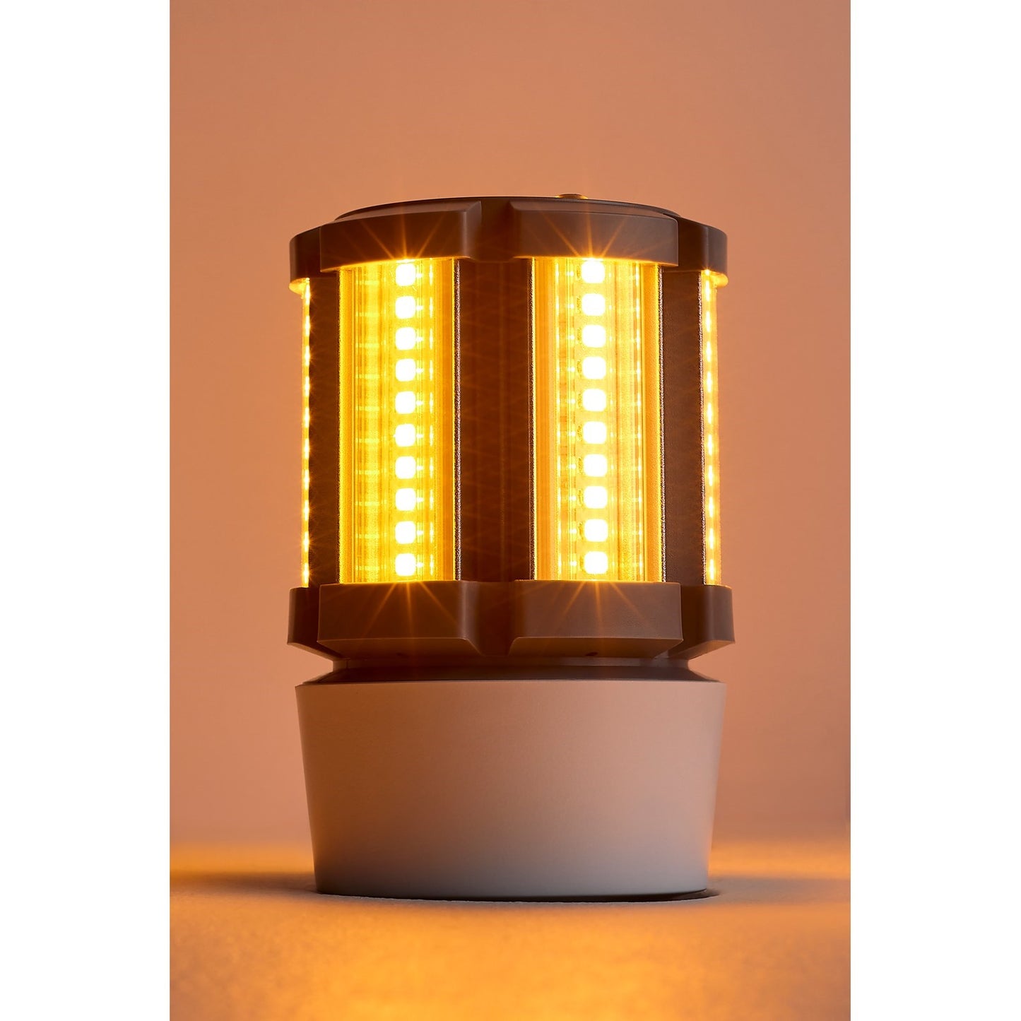 Nuvo Lighting S13137 9W Amber Corncob LED Bulb | Turtle Friendly 585nm E26 Base | Coastal & Wildlife-Safe Lighting | 395 Lumens, Damp | Model S13137