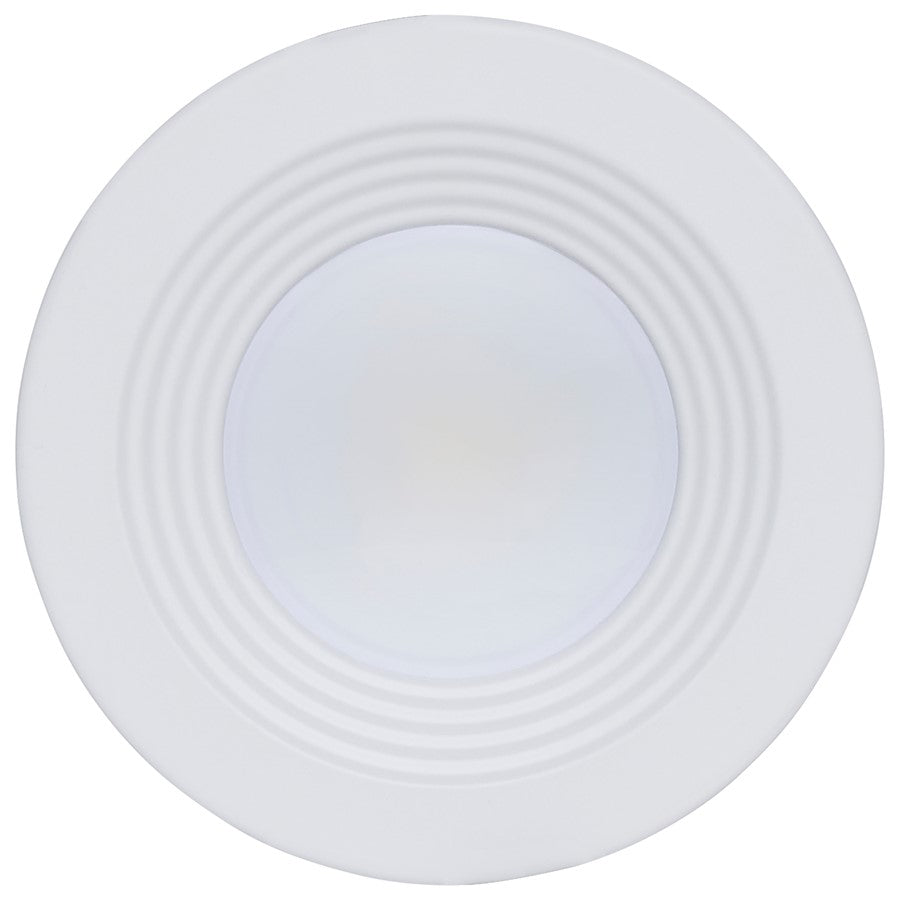 Nuvo Satco Plus Series 4in LED Recessed Downlight | Field-Selectable CCT & Wattage White Aluminum | Commercial & Residential Ceilings | Model S21600