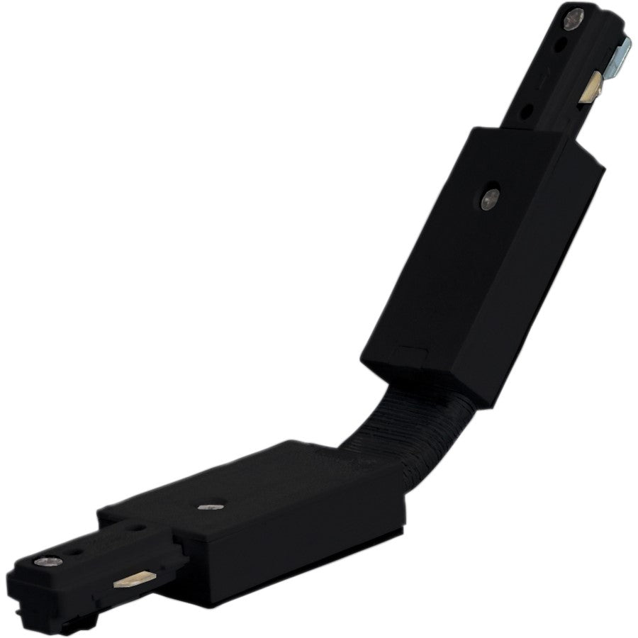 Nuvo Lighting Flexible Connector | Transitional Black Track Lighting Accessory | Dry Location Indoor Use | 72in Extension, 1.25 x 0.5 in | Model TP168