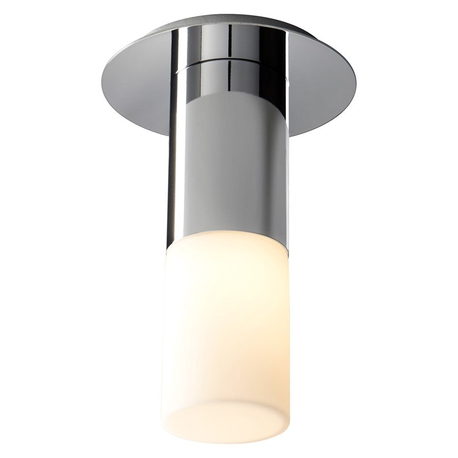Oxygen Lighting Pilar Sm Glass 3500K Ceiling Mount, Pol Nickel