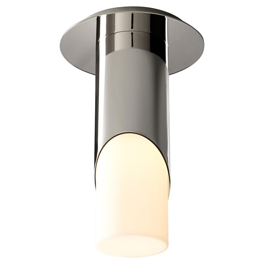 Oxygen Lighting Ellipse Sm Acrylic 3500K Ceiling Mount, Pol Nickel