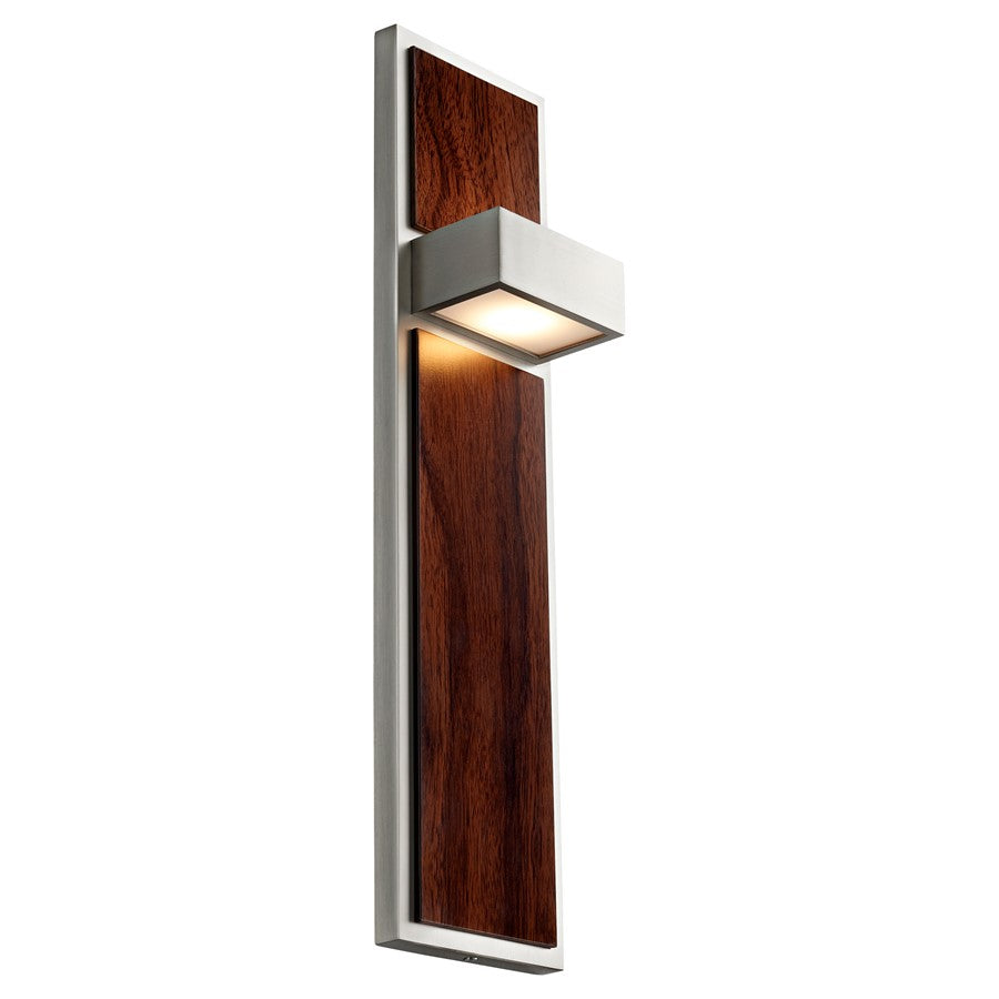 Oxygen Lighting Guapo 4000K Sconce, Satin Nickel