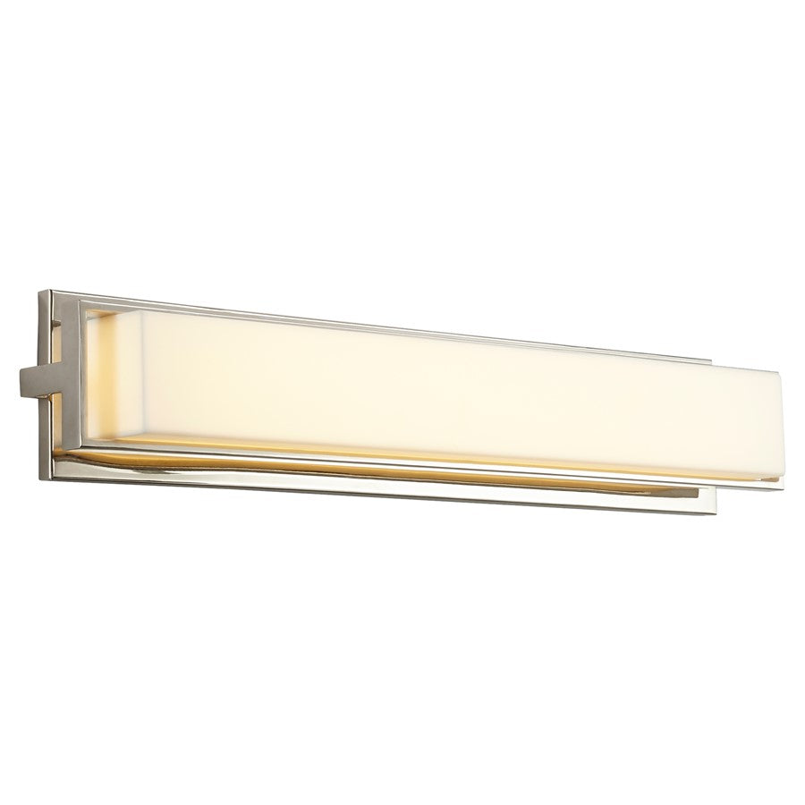 Oxygen Lighting Plato 2700K 26" 120V Vanity, Polished Nickel