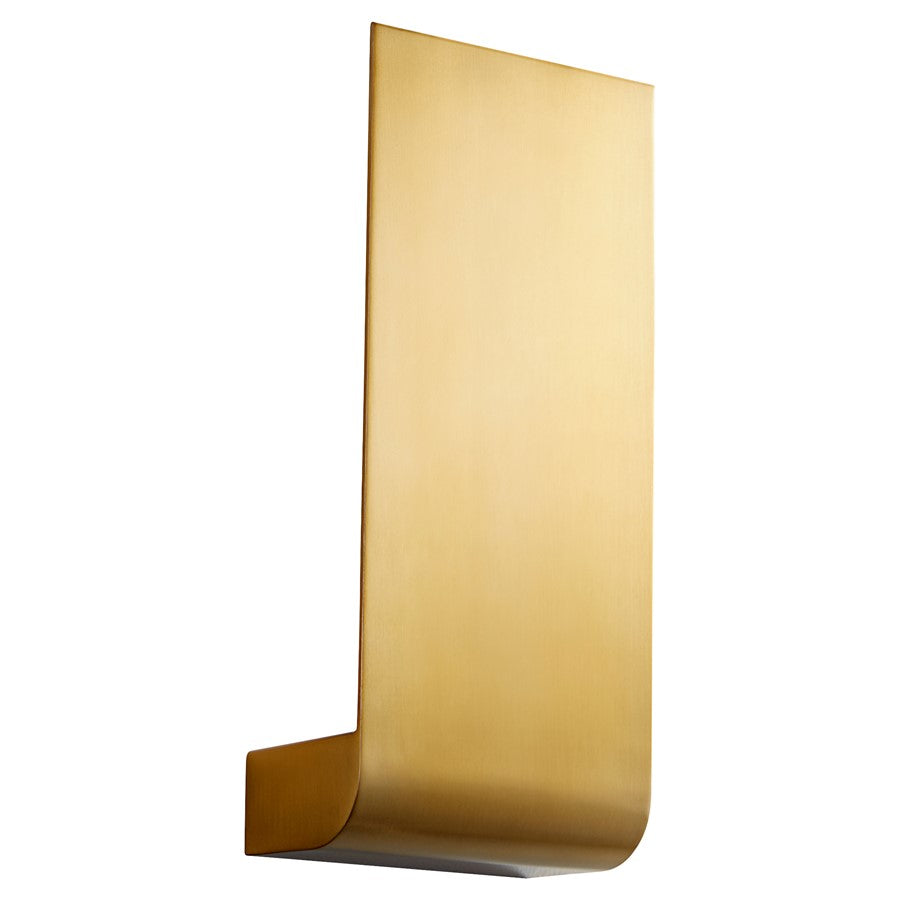 Oxygen Lighting Halo 4000K Sm Sconce 120V, Aged Brass