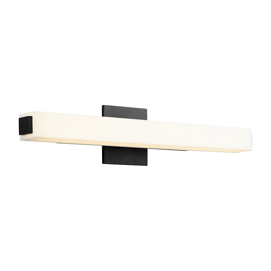 1 Light 24" Bathroom Vanity Light, Black