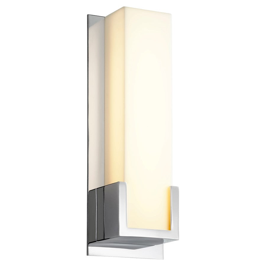 Oxygen Lighting Orion 4000K 120V Dim Sconce, Polished Chrome