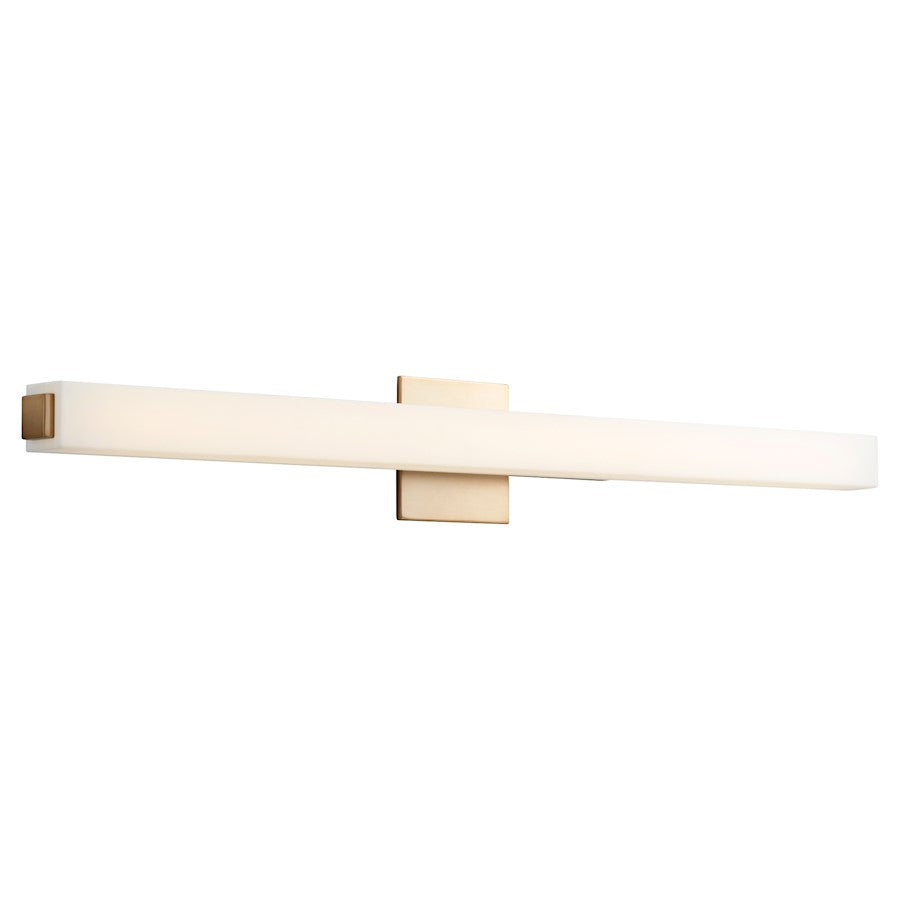 36" Bathroom Vanity Light, Aged Brass